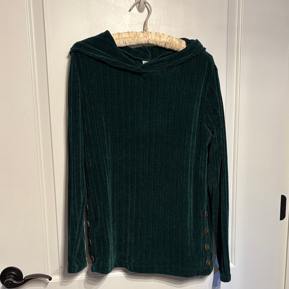 True Self Teal Knit Sweater